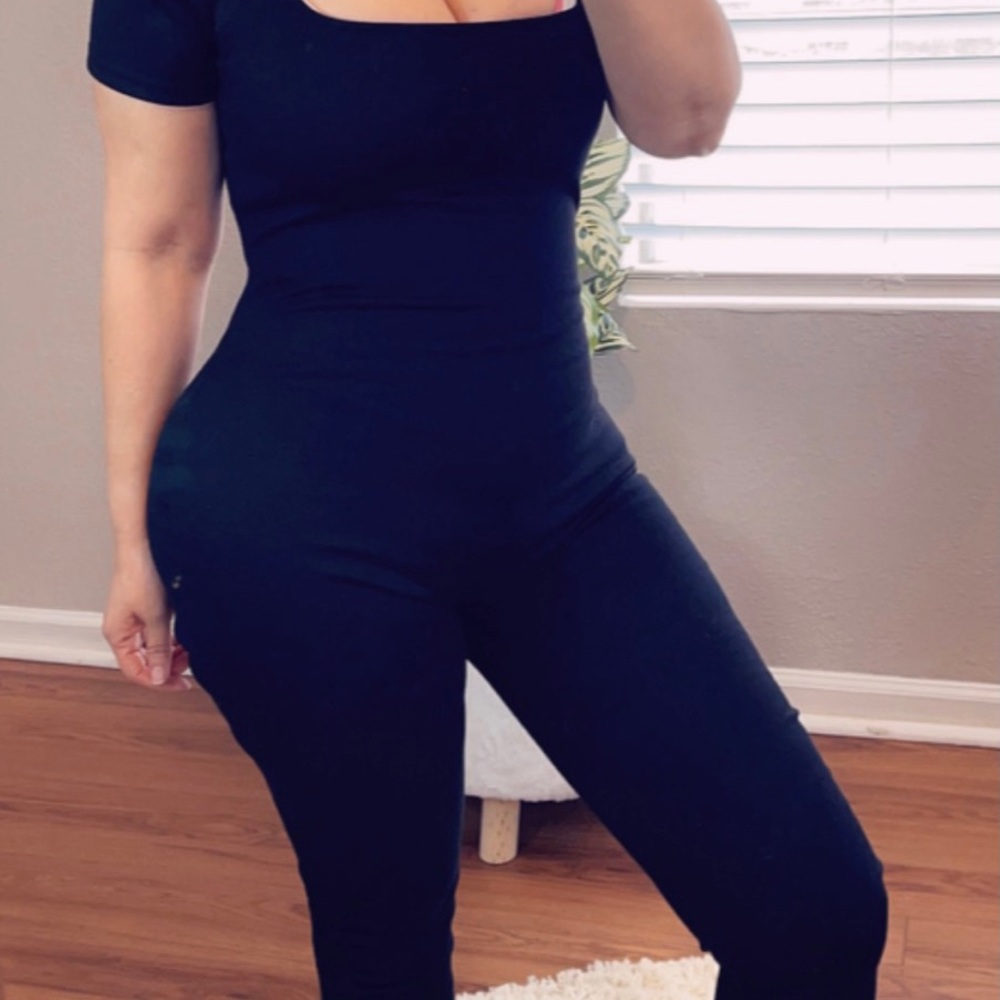 Ribbed jumpsuit double layered